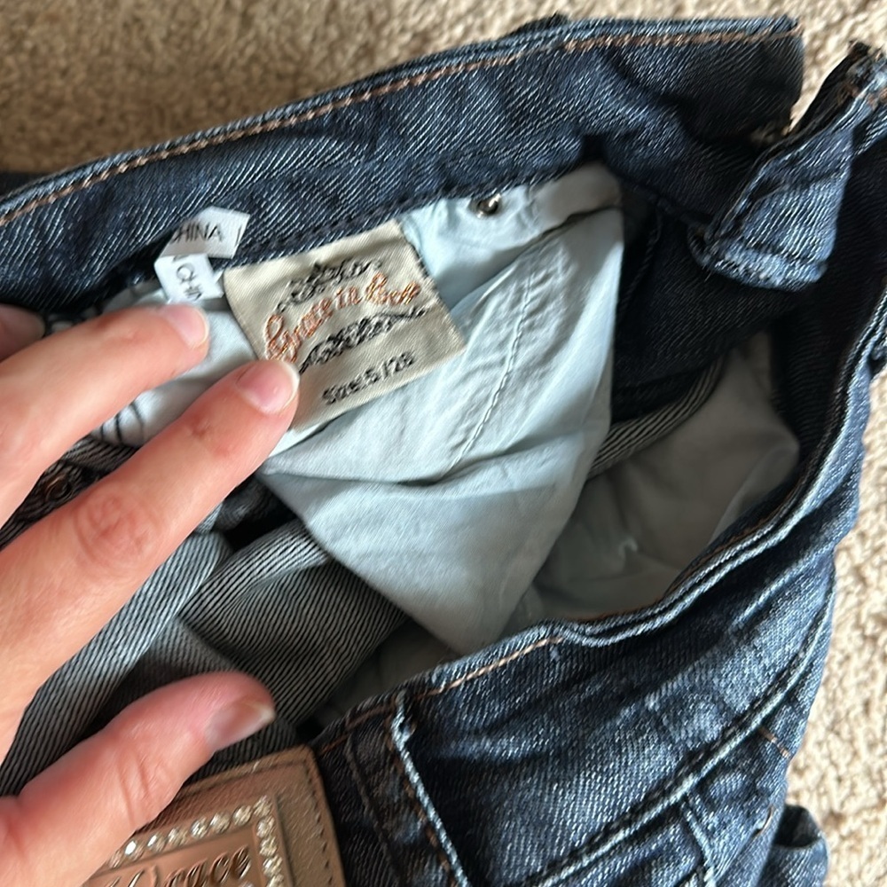 Grace in LA dark denim women’s jeans size 26 - Picture 5 of 5